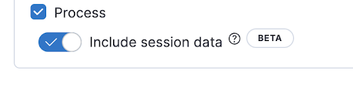 Include session data